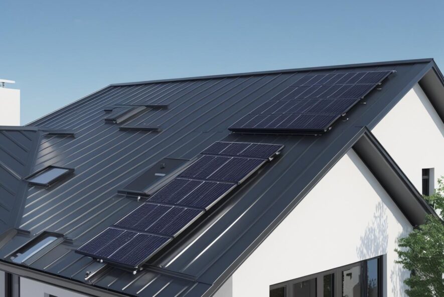 Standing Seam Metal Roofs with solar