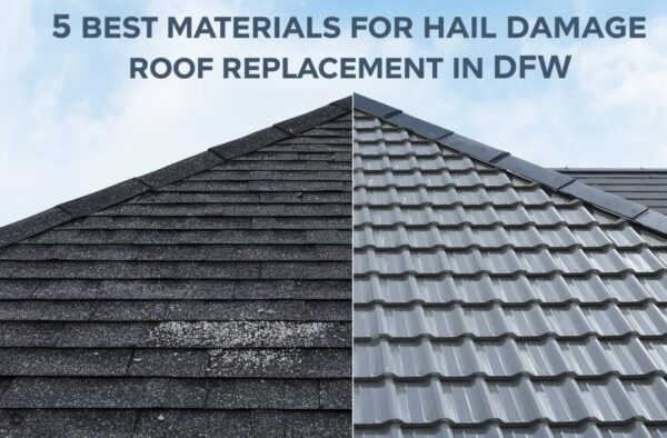 5 Best Materials for Hail Damage Roof Replacement in DFW